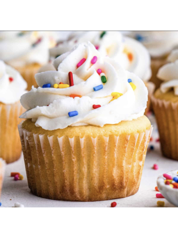 Vanilla Birthday Cupcakes (12 pieces )