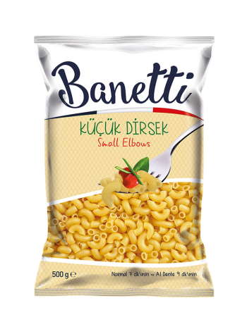Banetti Küçük (Small Tubes) Macaroni 500g (20 Pcs)