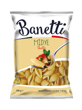 Banetti Midye (Shells) Macaroni 500g ( 20 pcs)