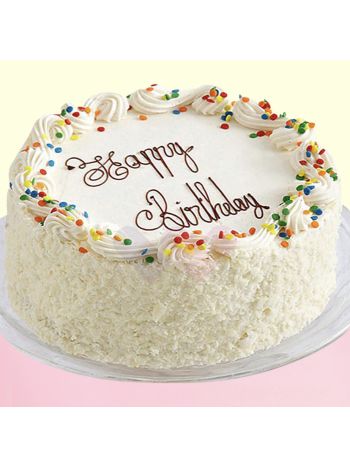 Birthday White Forest Cake (1kg)