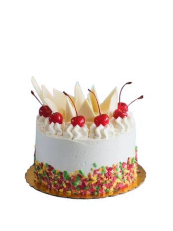 Birthday White Forest Cake (1kg)
