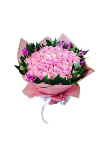 Pink Posy Rose Bouquet