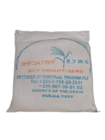 Shega White Teff  Flour 25kg