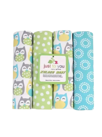 4 pieces receiving blanket flannel